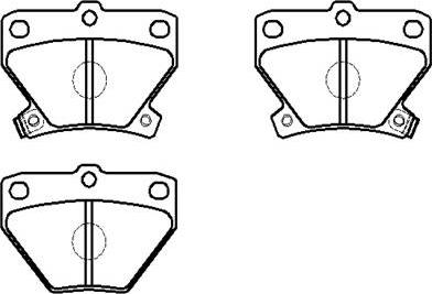 HSB Gold HP5153 - Kit pastiglie freno, Freno a disco autozon.pro