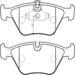 HSB Gold HP5185 - Kit pastiglie freno, Freno a disco autozon.pro