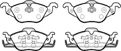 HSB Gold HP5135 - Kit pastiglie freno, Freno a disco autozon.pro