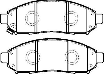 HSB Gold HP5173 - Kit pastiglie freno, Freno a disco autozon.pro