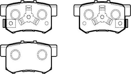 HSB Gold HP5209 - Kit pastiglie freno, Freno a disco autozon.pro