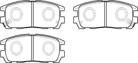 HSB Gold HP5219 - Kit pastiglie freno, Freno a disco autozon.pro