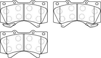 HSB Gold HP5213 - Kit pastiglie freno, Freno a disco autozon.pro