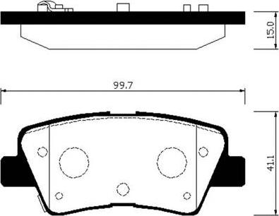 KIA 58302-1WA35-DS - Kit pastiglie freno, Freno a disco autozon.pro