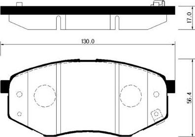 HSB Gold HP0041 - Kit pastiglie freno, Freno a disco autozon.pro