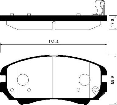 HSB Gold HP0042 - Kit pastiglie freno, Freno a disco autozon.pro