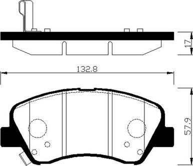 HSB Gold HP0047 - Kit pastiglie freno, Freno a disco autozon.pro