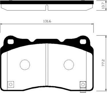 HSB Gold HP0050 - Kit pastiglie freno, Freno a disco autozon.pro