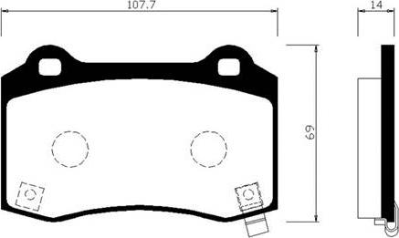 HSB Gold HP0051 - Kit pastiglie freno, Freno a disco autozon.pro