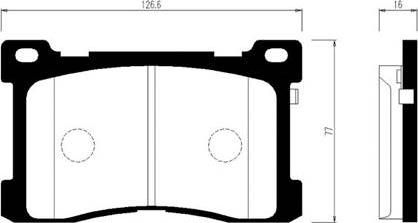 HSB Gold HP0052 - Kit pastiglie freno, Freno a disco autozon.pro