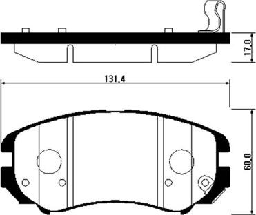 HSB Gold HP0009 - Kit pastiglie freno, Freno a disco autozon.pro