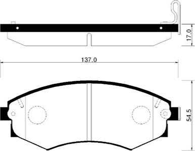 HSB Gold HP0006 - Kit pastiglie freno, Freno a disco autozon.pro