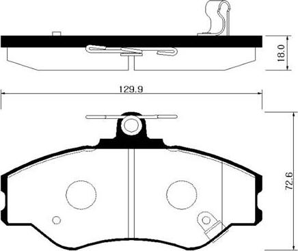 BENDIX 510296 - Kit pastiglie freno, Freno a disco autozon.pro