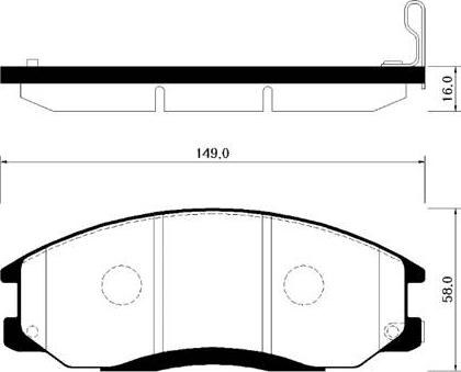 HSB Gold HP0014 - Kit pastiglie freno, Freno a disco autozon.pro