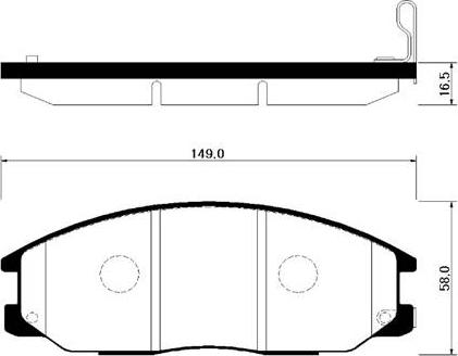 HSB Gold HP0015 - Kit pastiglie freno, Freno a disco autozon.pro