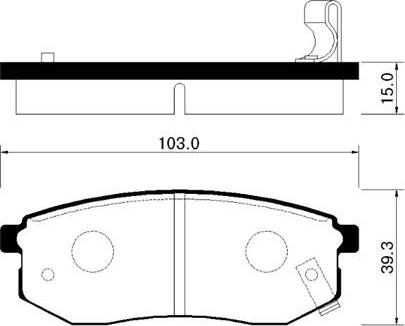 Akebono AN-8065WK - Kit pastiglie freno, Freno a disco autozon.pro