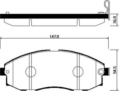 HSB Gold HP0018 - Kit pastiglie freno, Freno a disco autozon.pro