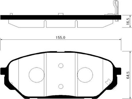 HSB Gold HP0039 - Kit pastiglie freno, Freno a disco autozon.pro