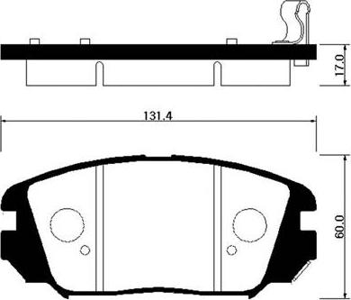 HSB Gold HP0031 - Kit pastiglie freno, Freno a disco autozon.pro