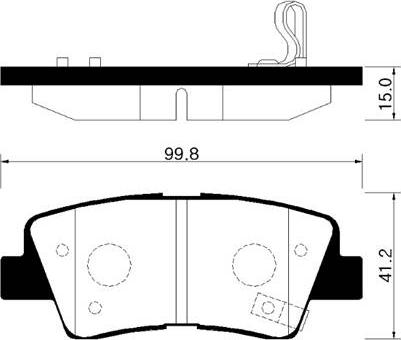 Aisin BPHY-2008 - Kit pastiglie freno, Freno a disco autozon.pro