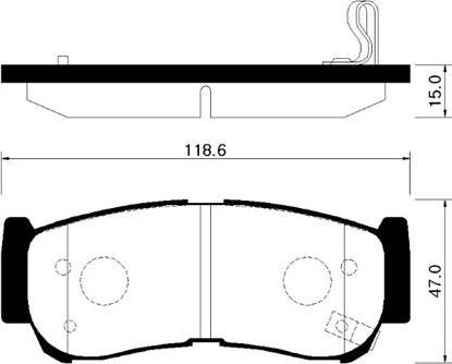 HSB Gold HP0032 - Kit pastiglie freno, Freno a disco autozon.pro