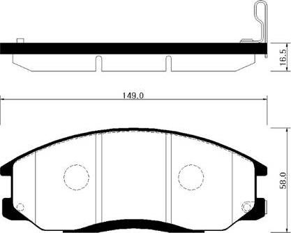 HSB Gold HP0024 - Kit pastiglie freno, Freno a disco autozon.pro