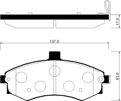 HP 7614 - Kit pastiglie freno, Freno a disco autozon.pro