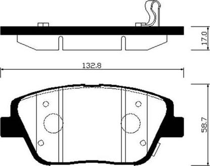 HSB Gold HP1045 - Kit pastiglie freno, Freno a disco autozon.pro