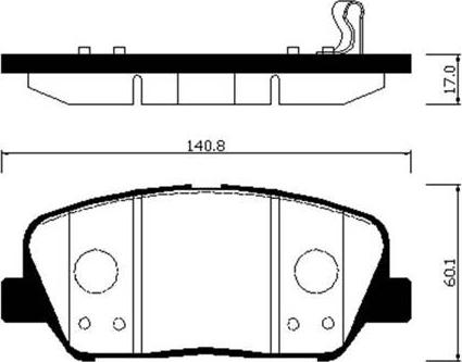 HSB Gold HP1046 - Kit pastiglie freno, Freno a disco autozon.pro