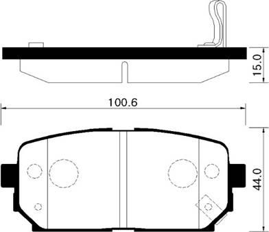 HSB Gold HP1041 - Kit pastiglie freno, Freno a disco autozon.pro