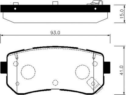 HSB Gold HP1048 - Kit pastiglie freno, Freno a disco autozon.pro