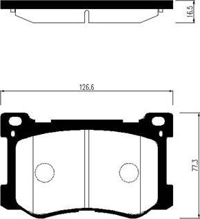 HSB Gold HP1050 - Kit pastiglie freno, Freno a disco autozon.pro