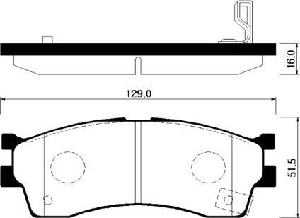 HSB Gold HP1008 - Kit pastiglie freno, Freno a disco autozon.pro