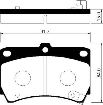 HSB Gold HP1002 - Kit pastiglie freno, Freno a disco autozon.pro