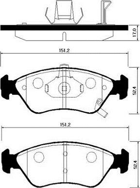 HELLA T1301 - Kit pastiglie freno, Freno a disco autozon.pro