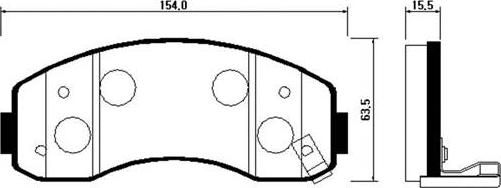 BENDIX 510745 - Kit pastiglie freno, Freno a disco autozon.pro