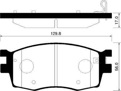 HSB Gold HP1034 - Kit pastiglie freno, Freno a disco autozon.pro