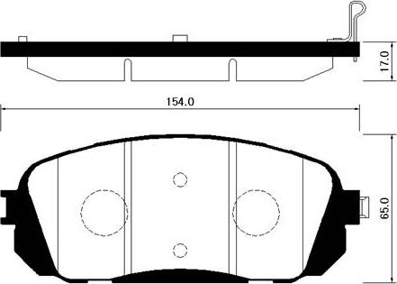 HSB Gold HP1036 - Kit pastiglie freno, Freno a disco autozon.pro