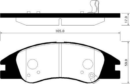 HSB Gold HP1031 - Kit pastiglie freno, Freno a disco autozon.pro