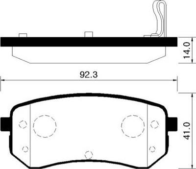 HSB Gold HP1038 - Kit pastiglie freno, Freno a disco autozon.pro