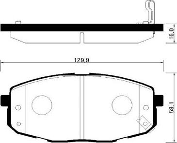 HSB Gold HP1020 - Kit pastiglie freno, Freno a disco autozon.pro