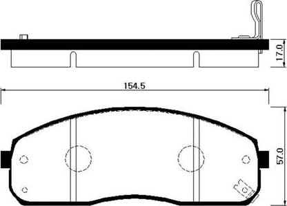 HSB Gold HP1023 - Kit pastiglie freno, Freno a disco autozon.pro