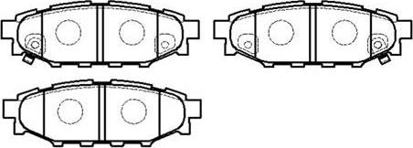 HSB Gold HP8433 - Kit pastiglie freno, Freno a disco autozon.pro