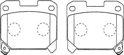 HSB Gold HP8471 - Kit pastiglie freno, Freno a disco autozon.pro