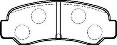 HSB Gold HP8478 - Kit pastiglie freno, Freno a disco autozon.pro