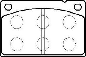 HSB Gold HP8551 - Kit pastiglie freno, Freno a disco autozon.pro