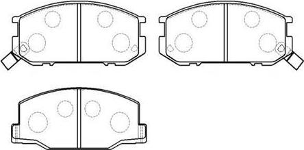 HSB Gold HP8501 - Kit pastiglie freno, Freno a disco autozon.pro