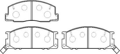 HSB Gold HP8519 - Kit pastiglie freno, Freno a disco autozon.pro