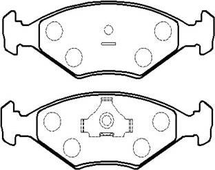 HSB Gold HP8537 - Kit pastiglie freno, Freno a disco autozon.pro