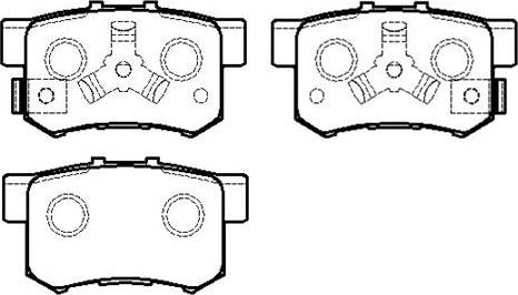 HSB Gold HP8163 - Kit pastiglie freno, Freno a disco autozon.pro